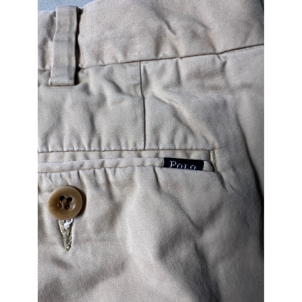 Polo Ralph Lauren Mens 36 Khaki Stretch Classic Fit Chino Shorts Cotton Blend - Picture 6 of 12